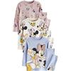 NEXT Ragazza Minnie - Confezione da 3 Pigiami Comodi Ufficiali Pink/Blue/White 12 Mesi-18 Mesi