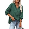 PLOKNRD Serafino a Maniche Lunghe Autunnale da Donna Leggero con Coulisse (Verde, M)