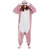 Simzoo Unisex Adulti Pigiami Animali Kigurumi Carnevale Costume Halloween Cosplay Onesies Natale Intero Tuta Pigiami