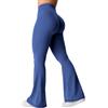 YEOREO Kalie - Leggings ampi sfrangiati da donna in V, vita incrociata, fondo a campana, controllo della pancia, leggings da allenamento bootcut, S