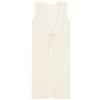 GCBKOPY Coprispalle Donna,Cardigan Estivo da Donna con Scollo A V, Senza Maniche, Elegante Cardigan da Donna, Traforato, Leggero, Lungo, Copricostume per Abito da Sera, Matrimonio, Albicocca M