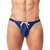 AIEOE Slip da bagno da uomo con scollo alto e coulisse, sexy, a vita bassa