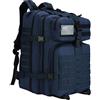 NONE Zaino tattico militare 50L BLU impermeabile con 2 cerotti in velcro - Marchio Generica