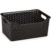 PLASTIC FORTE Cesto di smistamento rettangolare 6L Ideale per la casa, Cesto di organizzazione rettangolare 6 litri - Plastica Forte Nature