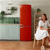 Cecotec Retro 294L Bolero CoolMarket Combi Origin 294+ Rosso E Frigorifero Combinato a 2 Porte Altezza 190 cm e Larghezza 60,5 cm