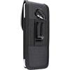 NONE per Samsung Galaxy M33 (2022) Custodia da cintura verticale in pelle e nylon - Nera