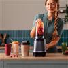 Cecotec Frullatore Cecotec Nutriblender Fusion in vetro singolo, Potenza 1000 W, 6 lame rivestite in titanio nero, Smoothies