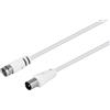 NIMO Antenna TV con connettore maschio a F maschio, 1,5 m
