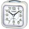 Casio Sveglia Casio TQ-142-7EF con sveglia per la casa e la decorazione in vetro bianco e autoluminescente.