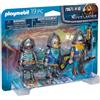 PLAYMOBIL Set di 3 cavalieri PLAYMOBIL dotati di battaglia con armatura. (70671)