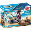 Playmobil Barca pirata Playmobil con file Starter Pack (71254) con scheletro e tesoro dei pirati