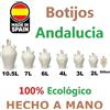 CM Brocca di argilla andalusa 0,5/2/3/4/4,5/6/7/10,5 litri Acqua di raffreddamento in argilla ecologica al 100% fatta a mano, CM, fespu