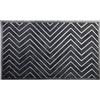 Wonderlust Deco - Zerbino in gomma nera 45x75x0,7 cm Grigio 45x75x0,7h cm