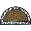 Wonderlust Deco - Zerbino in gomma naturale marrone e cocco 75x45x1 cm Marrone 45x75x1h cm