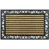 Wonderlust Deco - Zerbino in gomma naturale marrone e cocco 75x45x1 cm Marrone 45x75x1h cm