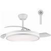 CRISTAL RECORD Ventilatore a soffitto REGAL con motore DC, 7 velocità e brezza, tecnologia LED efficiente 48 W, 5040 lm, sistema CCT, telecomando con timer, luce regolabile in colore e intensità, memoria