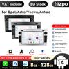 HIZPO Carplay 4G-LTE 7 ''2Din Android autoradio GPS per Opel Astra H J Vectra Vauxhall Antara Zafira Corsa C D Vivaro Meriva Veda DSP