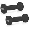 NONE Confezione da 2 pesi esagonali con manubri in vinile per fitness antiscivolo - 0,5 kg, 1 kg, 1,5 kg, 2 kg, 3 kg, 4 kg, 5 kg