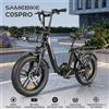 SAMEBIKE C05Pro Bici Elettrica 500W Motore 36V13AH Batteria Pieghevole In Lega di Alluminio Bicicletta Elettrica Neve 20*4.0-In Fat Tire E-bike