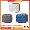 British Traveller British Traveler Beauty Case custodia rigida custodia per il trucco bagaglio a mano impugnatura portatile Span belt Grey muslimah