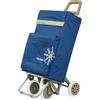 NONE Carrello della spesa pieghevole MIGLIORATO con 4 ruote grandi e borsa termica anteriore, struttura in metallo, | Capacità 48 litri | Ideale per supermercato, spiaggia e picnic | 3 colori