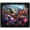 Piramide Poster Lenticolare 3D con Cornice Marvel Future Fight Heroes Assault - Eppl71531