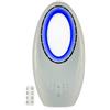JUJU Ventilatore senza lama Mixury, Silenzioso, Oscillazione, 60 W, Touch e telecomando, 3 velocità, Timer e 4 luci LED