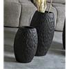 NONE Molto testo sul vaso in ceramica. alveare nero 60 cm. misura 33x20x60 cm. Il miglior complemento per la tua casa.