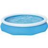 NONE Piscina da giardino gonfiabile rotonda da 2100 litri - Misura 244x66 cm - Ideale per giardini e bambini, con kit di riparazione