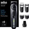 Braun Series 5, regolabarba con lama ultra-affilata, 40 impostazioni di lunghezza, autonomia senza fili di 120 minuti, custodia, accessori per realizzare il tuo stile, custodia. Prodotto europeo con
