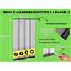 NONE Tenda Zanzariera Riducibile 120 x 240 con rete in fibra di vetro Nera Resistente