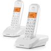 Motorola Voice S1201 - Telefono fisso digitale senza fili con blocco chiamate e funzione Non disturbare, altoparlante vivavoce, rubrica fino a 50 nomi e numeri, schermo luminoso