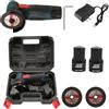NONE Smerigliatrice angolare 19500 giri/min, 2 batterie 24V, 2 dischi, caricabatterie, custodia, wireless, potente, LoLek