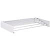 M2 TEC Stendino pieghevole da parete, stendino retrattile compatto 80 cm, 5 barre in alluminio resistente, capacità 30 kg, per interni ed esterni