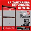 NONE Zanzariera a Rullo Verticale 60 x 150 Marrone Fai da Te Kit Riducibile su Misura, per Finestra