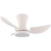 NARVI Ventilatore da soffitto NARVI a 3 pale, motore CC da 45 W, LED dimmerabile in intensità e colore. Memoria e controllo. Rif. ILLINOIS 1932