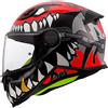 LS2 Casco da moto integrale per bambini LS2 FF812 Kid Punk, casco junior approvato ECE 22.06, leggero, sicuro e ventilato per bambini e giovani motociclisti