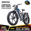 KIMDYMA K03 Bici Elettrica 26" - 48V20AH, Bicicletta con Pneumatici Fat da 4.0", 55KM/H, Freno Idraulico, E-bike con Doppio Ammortizzatore
