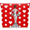 NONE IllustrArte Flamenco Mary beauty case bianco - double face 25x26 cm - impermeabile - viaggio e cura della persona