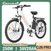 NONE Bicicletta Elettrica CHEEVALRY C26PRO con Motore 250W, Batteria al Litio Rimovibile 36V20AH, 7 Velocità, 32km/h, 45NM, Pneumatici da 26 Pollici, Bici Elettrica Fuoristrada