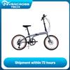 Bicicletta pieghevole EVERCROSS TECH da 20 pollici-7 velocità-telaio in alluminio ultraleggero-freno a disco-EM1