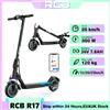 RCB Monopattino Elettrico R17 350W, Autonomia 23-30 km, Pieghevole, Pneumatici Solidi 8,5 Pollici, Controllo App, Doppio Sistema di Frenata, Monopattino Elettrico, Monopattino Elettrico per
