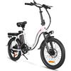 NONE Bicicletta Elettrica Samebike CY20 con Batteria Rimovibile 36V12AH, Motore Posteriore da 350W, Pneumatici 20*2.35", Freni a Disco, Bici Elettrica da Città