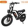 NONE Bicicletta Elettrica JKING FXH-009 45KM/H con Motore 500W, Batteria 48V15.6Ah, Pneumatici Fat 20*4.0 Pollici, Bici Elettrica da Montagna per Adulti con Faro, Fanale Posteriore e Display LCD