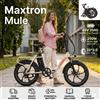 NONE Bicicletta Elettrica Pieghevole Maxtron Mule con Motore 250W, Batteria Rimovibile 48V20Ah, Pneumatici Fat da 20*3 Pollici, Velocità Massima 25km/h