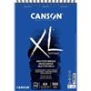 CANSON Blocco da disegno Canson XL Mix Media per acquerello, 30 fogli formato A4 - grana media - microforatura a spirale - 21x29,7 cm - 300 g - colore bianco