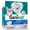 Sanicat Active White con Profumo di Fiore di Loto (Gatti, Toelettatura e Igiene, Lettiere) - 6 L