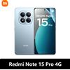 Redmi Xiaomi Redmi Note 15 Pro 4G, NFC, Schermo AMOLED FHD da 6,77'', 120 Hz, Fotocamera 200 MP, Batteria da 6500 mAh, IP65