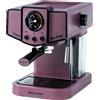 ECO-DE ECODE® Macchina da Caffè Espresso con Pressione di 20 Bar e 1050 W, Vaporizzatore, Serbatoio da 1,5L, Scaldabicchieri, Termometro, Braccio a Doppia Uscita, Dispenser con Pressino, Dose Singola/Doppia