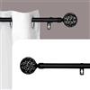 NONE OsoNube - Bastone per tende bianco estensibile 19 mm - Bastone per tende sottile per soggiorno camera da letto - Bastone per tende sottile Net Ball
